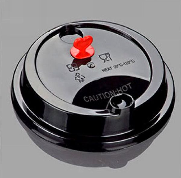 Disposable Plastic Cup Lid 80mm 90mm Ps Optional Color Eco Friendly Sgs