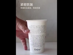 4oz 8oz 12oz 16oz 20oz 24oz Customized Design Paper Cups Disposable Printed Paper Double Wall Ripple