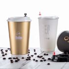 Hot Drink Disposable Paper Cup 16 Oz With Lids And Straws Light Weight