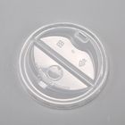 Disposable Plastic Cup Lid 80mm 90mm Ps Optional Color Eco Friendly Sgs