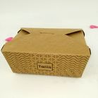 Kraft Paper Takeaway Box Disposable One - Piece Design Eco Friendly Portable