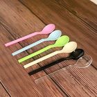 Personalized Ice Cream Spoons Disposable Plastic Water Drop Style Restaurants