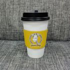 Coffee Paper Cup Sleeve Printable 8oz Customized Simple Easy To Fill Design