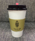 Cardboard Takeaway Coffee Cup Sleeves High Stiffness With Customized Size