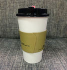 Cardboard Takeaway Coffee Cup Sleeves High Stiffness With Customized Size