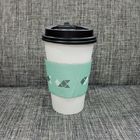 Promotional Coffee Paper Cup Sleeve With Logo Flexible Heat Resistant Handle