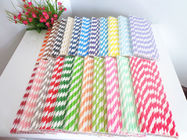 Customized Plastic And Paper Straws Food Grade Eco - Friendly Length 260mm