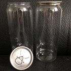 Clear Plastic Beverage Bottles Can 650ml With Sealing Machine With Logo Customized