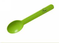 Pla Biodegradable Plastic Ice Cream Spoons With Logo , Ice Cream Serving Spoon