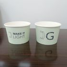 Disposable Custom Printed Ice Cream Cups , Paper Ice Cream Cups With Lids