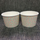 Custom Printed Paper Ice Cream Cups Disposable 16oz Food Grade Flexo Offset Printing