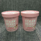 Custom Printed Paper Ice Cream Cups Disposable 16oz Food Grade Flexo Offset Printing
