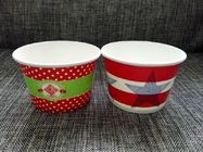 1oz To 32oz Disposable Ice Cream Cups With Lids , Paper Ice Cream Sundae Cups
