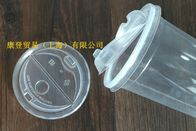 90mm Clear Pp Clear Plastic Lids , Compostable Coffee Cup Lids Heat Tolerance