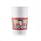 8oz/12oz/16oz Single Wall Paper Cup , Disposable Paper Coffee Cup With Lid And Sleeve