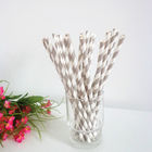 Stripe Bulk Packed Plastic And Paper Straws For Home School Cocktail Wedding