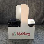 Eco - Friendly Disposable Coffee Cup Carrier Coffee Kraft Paper Cups Holder