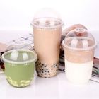 12oz 16oz 20oz Disposable Bubble Tea Plastic Cups With Dome Lids High Clarity
