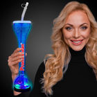 900ml Clear Party LED Yard Cup Cocktail PET Slush Ice Cup 40cm Height