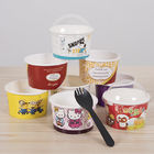 Customized Logo Ice Cream Paper Cup FDA Ice Cream Paper Bowl For Restaurants