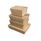 Disposable Lunch Paper Takeaway Box Food Packaging Kraft Paper Box