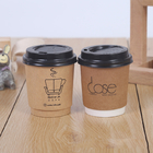 PLA Disposable Paper Coffee Cups 8oz Single Wall Printed Paper Cup