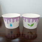 16oz Disposable Thickened Paper Ice Cream Cups For Beverage