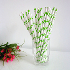 1.2x230mm Eco-friendly food grade paper straws for bubble tea