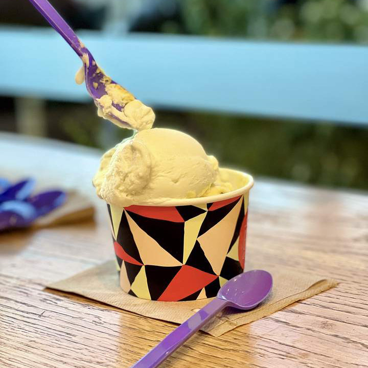Food Grade ECO Ice Cream Spoons PLA Cutlery Based Bioplastic Disposable