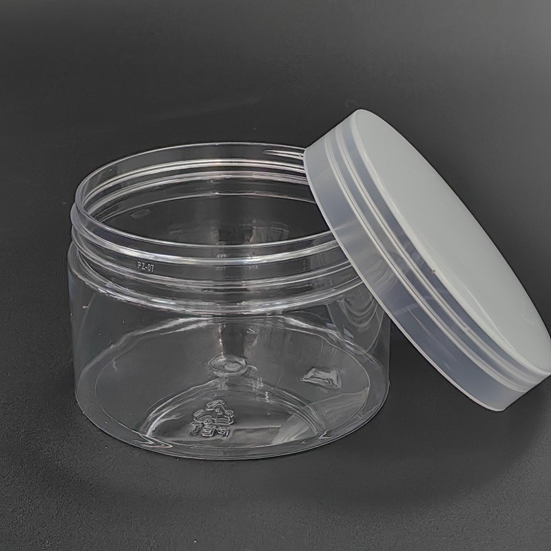 Snacks Dried Fruit Kitchen Storage Clear Plastic PET Jar With Lids