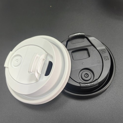 Wholesale White Black Take Away Disposable Coffee Cup Cover Blister PS PP PET Cup Lid