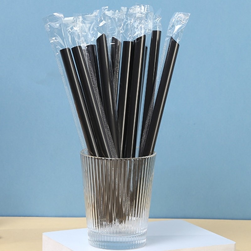 Flexible and Eco-Friendly Plastic And Paper Straws 100 Quantity for Your Business