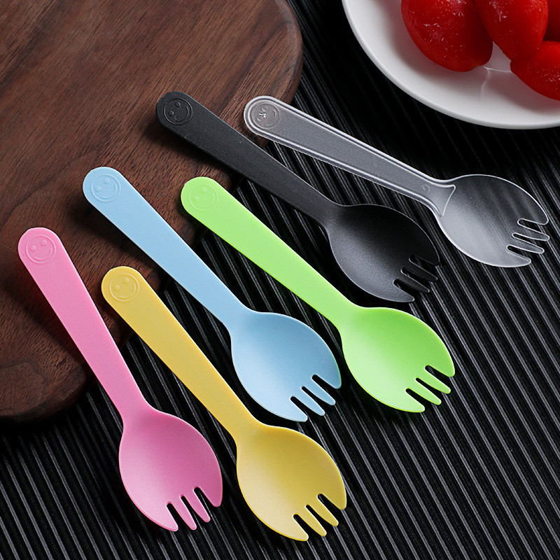 Sleek disposable plastic fork spoon Tableware for Ice Cream Shop Discover the Perfect Tools for Your Business