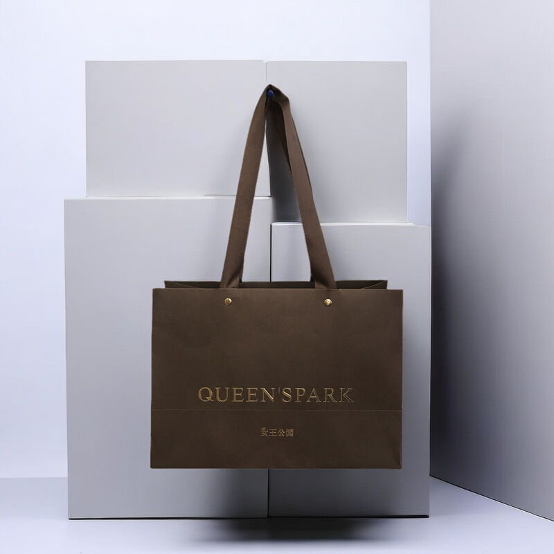 Custom Cloth Black for Small Business Your Own logo Print Paper Gift Bag Branded Luxury Shopping Bags with Logos