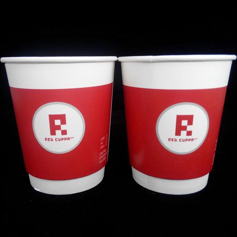 80mm Top Diameter Disposable Paper Coffee Cup Made from Sustainable Materials Suitable for Various Beverage Types