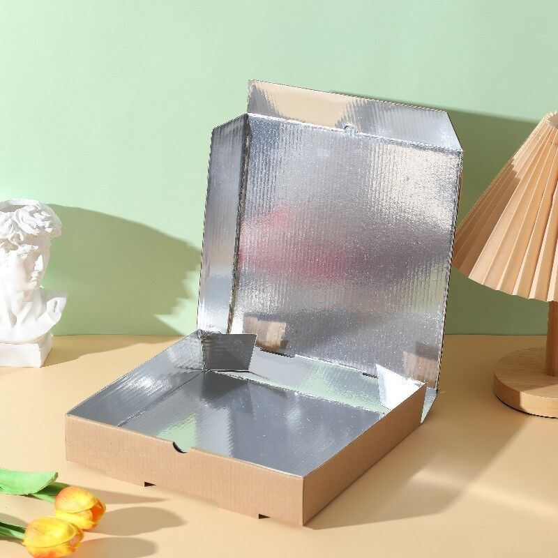 Pizza Boxes – 7, 8, 9, 10, 12 Inch Disposable Kraft Pizza Packaging Boxes, Aluminum Foil Pizza Takeout Containers