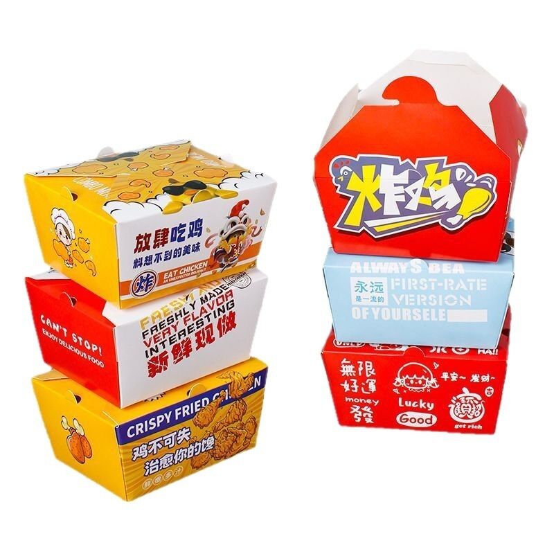 Commercial Auto-Pop-Up Chicken Boxes – Grease-Resistant Takeout Containers for Fried Chicken, Wings, Drumsticks & Cutlets (Wholesale)