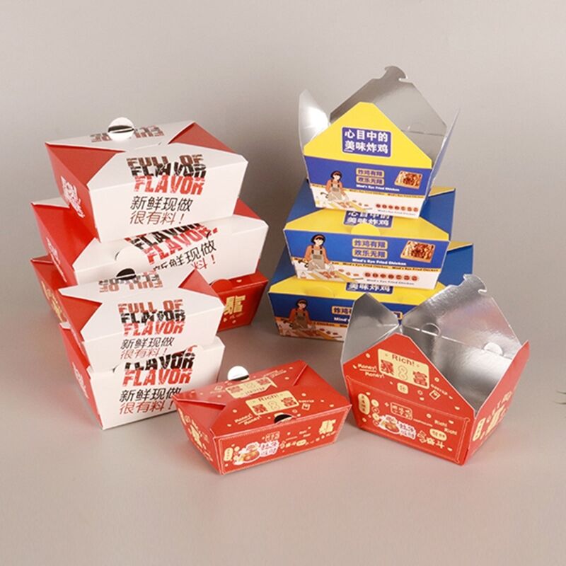 Commercial Auto-Pop-Up Chicken Boxes – Grease-Resistant Takeout Containers for Fried Chicken, Wings, Drumsticks & Cutlets (Wholesale)