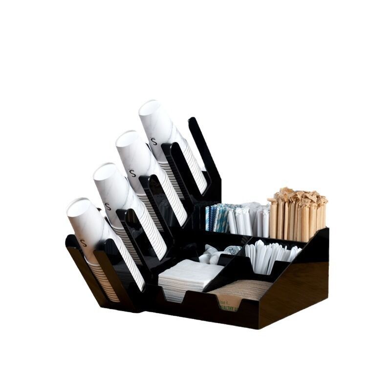 New Cross-border Acrylic DIY Cup Holder – Disposable Cup Organizer for Coffee & Milk Tea Shops