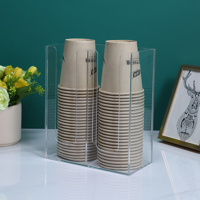 New Cross-border Acrylic DIY Cup Holder – Disposable Cup Organizer for Coffee & Milk Tea Shops