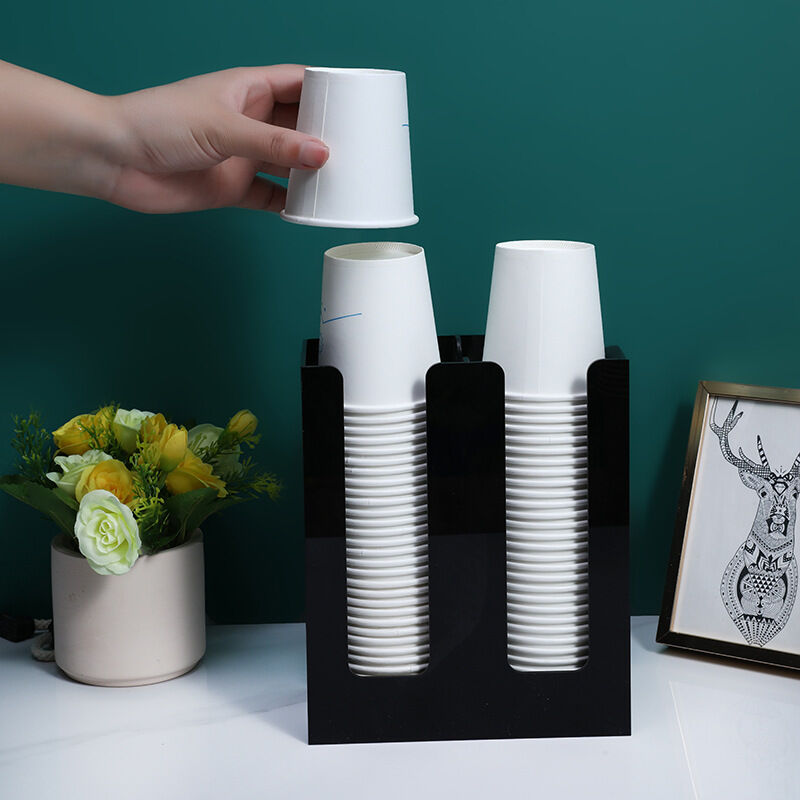 New Cross-border Acrylic DIY Cup Holder – Disposable Cup Organizer for Coffee & Milk Tea Shops