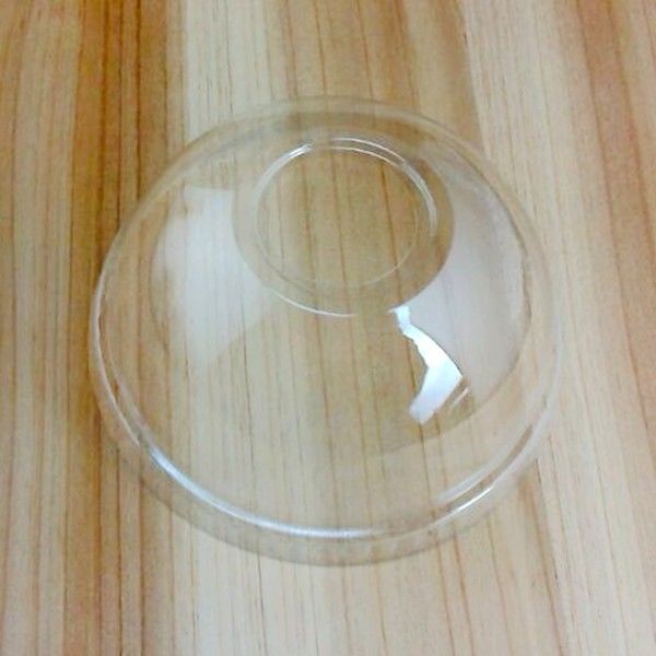 90mm Biodegradable And Compostable Tableware Pet Dome Lids For Plastic Cups