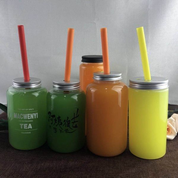 Eco Easy Open Plastic Beverage Bottles Pear - Shaped Customized Printing