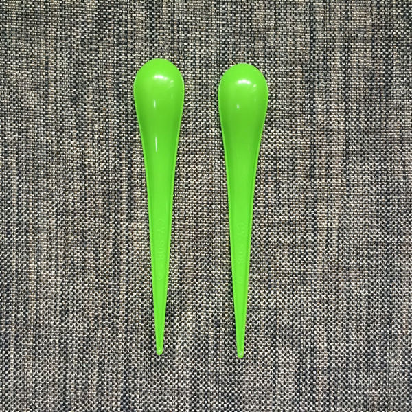 Creative plastic drop style ice cream spoons