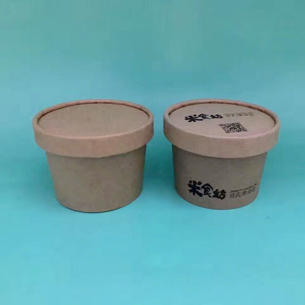 12 Oz Ice Cream Paper Cups With Print Double Pe Lined Food Grade Paperboard