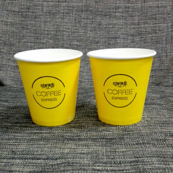 Beverage Drinking Single Wall Paper Cups 16oz Boba Tea Shops Restaurants