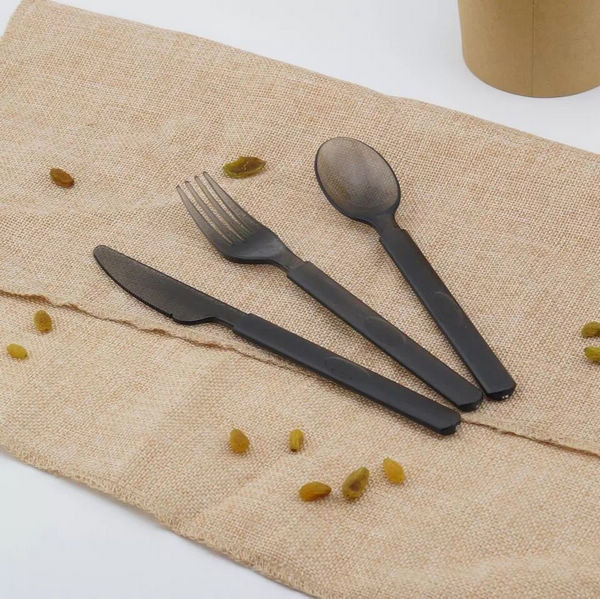 Hard Plastic Fork Knife And Spoon , Knife Fork Spoon For Cafe Restaurants