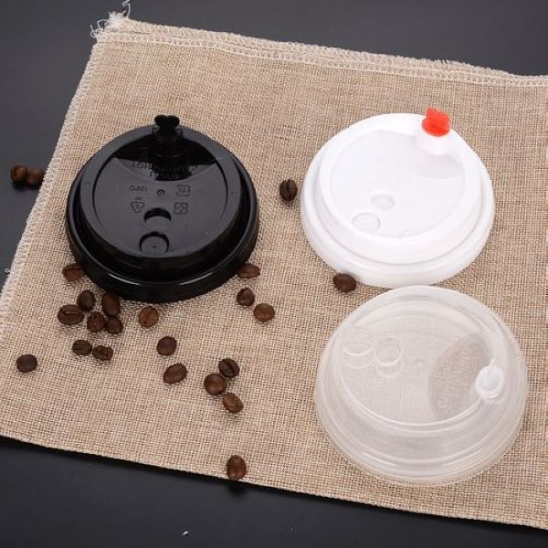 Pp Coffee Plastic Cup Lid For Hot Drink 100% Renewable Resources Durable