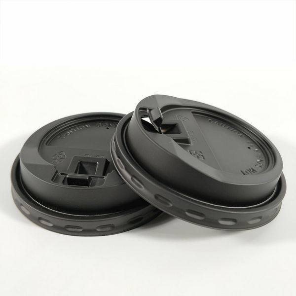 Clear Pp Hot Plastic Cup Lid 90mm Heat Tolerance Good Strength Portable