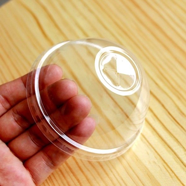 Pet Clear Dome Lids , Clear Plastic Dome Lids For Cups Containers Safety